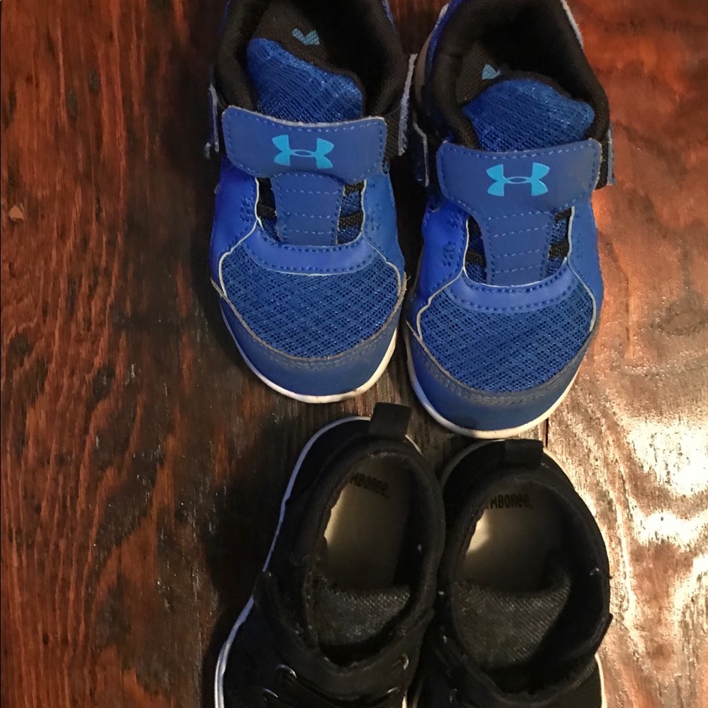 2 pair size 7 toddler sneakers/shoes.